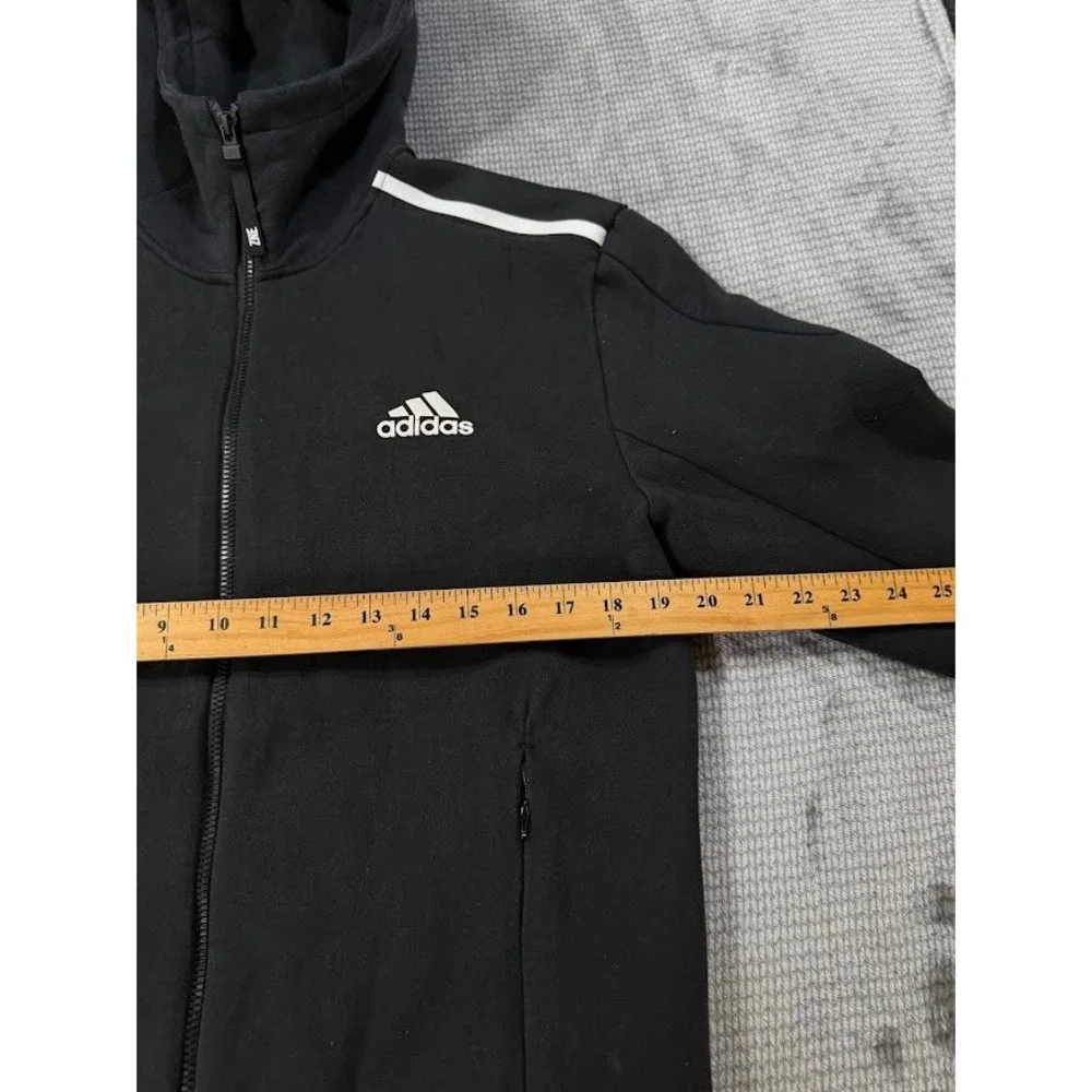 Adidas USF Bulls ZNE Full Zip Hoodie Mens S Black South Florida AEROREADY Jacket